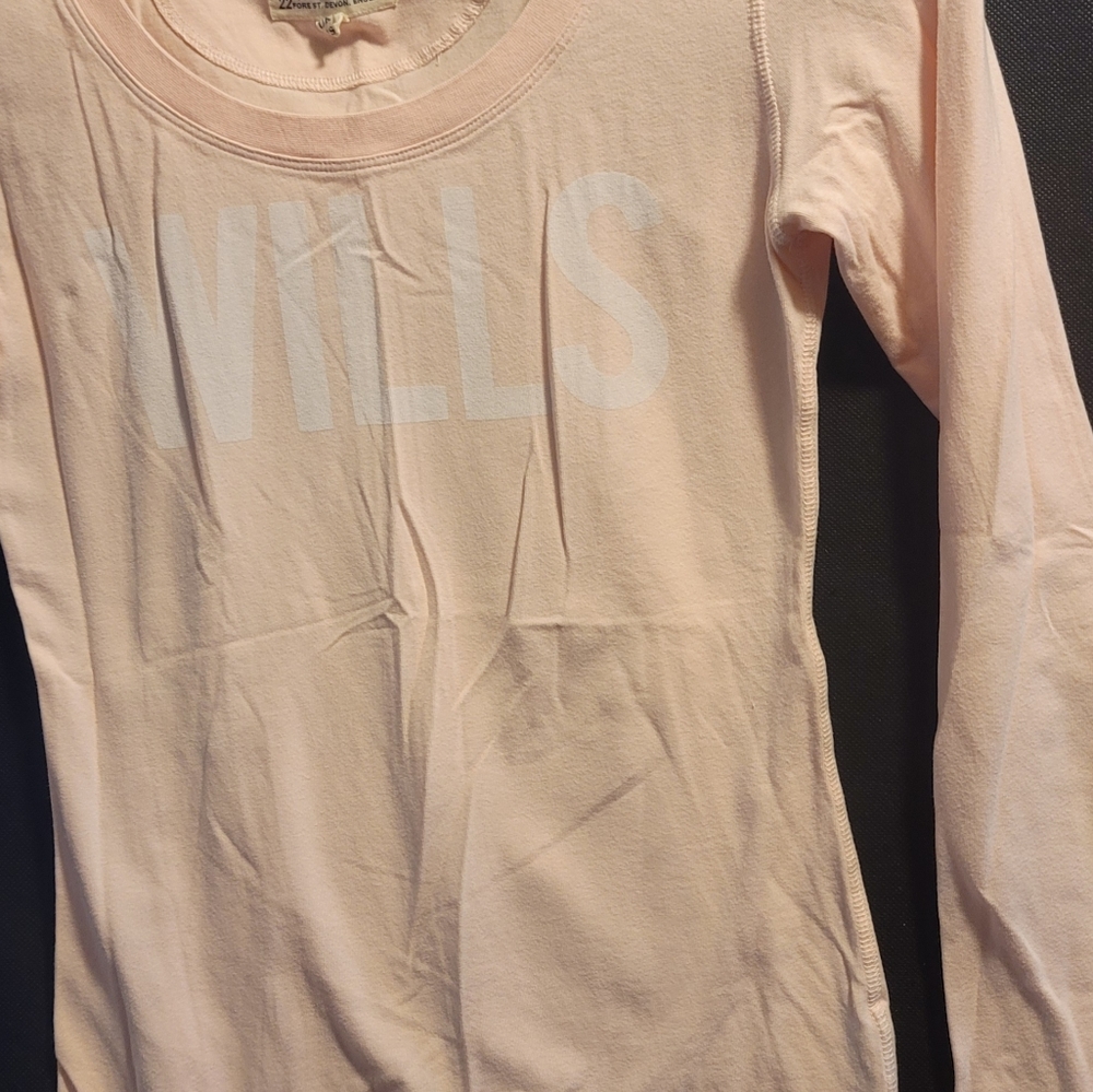 Jack Wills Longsleeve Cotton Light Pink Polo Shirt